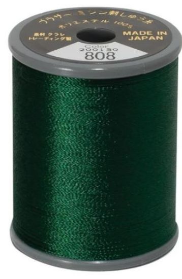 Brother Embroidery Thread 808 deep green