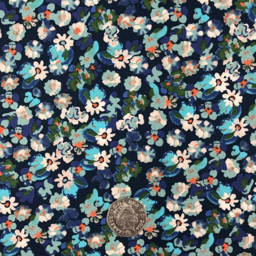 Cotton Lawn - navy