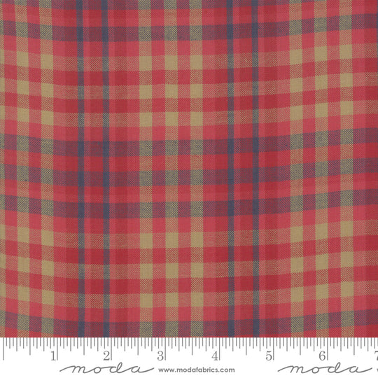 Northport Silky Wovens Red tan plaid