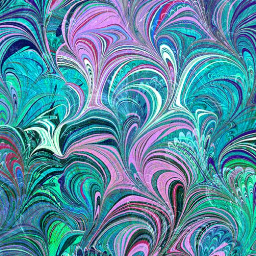 Poured Colour teal mix