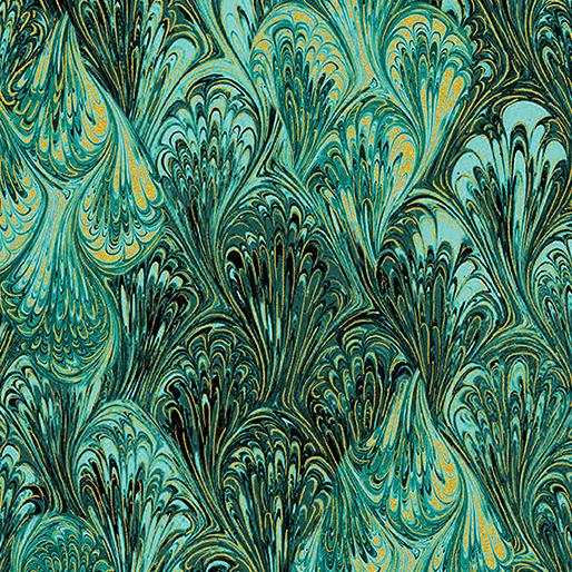 Venetian Marble peacock