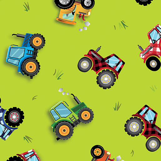 Farm yard Rules tractors on lime