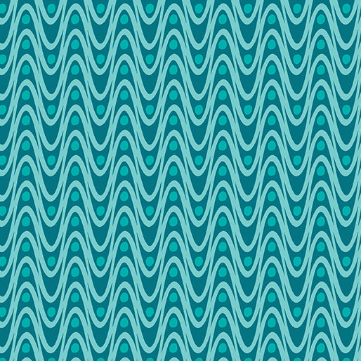 Kaleidoscope by Colourwerx - Ripple Turquoise