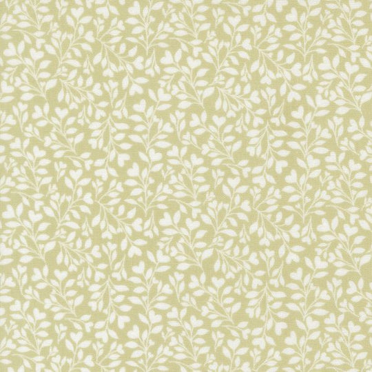 Abide hearts and leaves  light green 18794 15