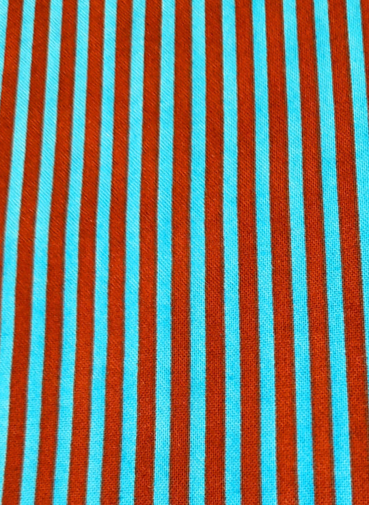 Blue & Burgundy Stripes - GRAPHIX 100% cotton fabric by Paintbrush Studio Design