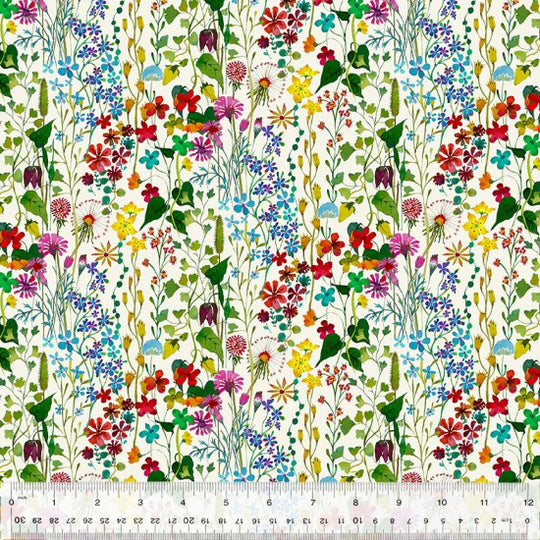 Gardenia - col 8  - 100% cotton fabric by Sally Kelly