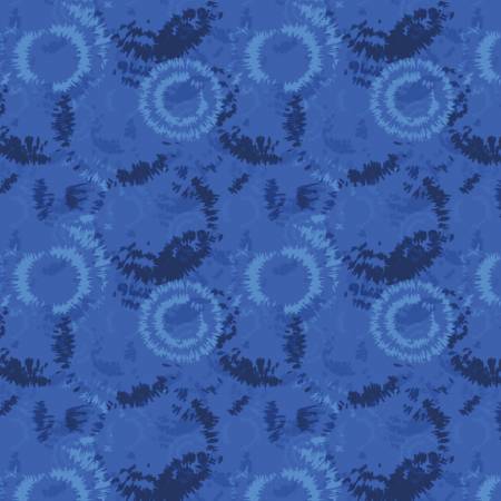 Tie dye blue