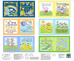 Jungle Friends counting book panel