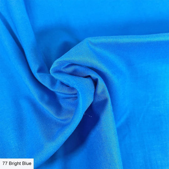 Cotton Solids - Bright blue   - Make + Believe organic cotton fabric