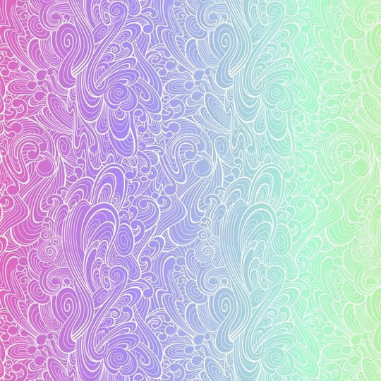 Tula Pink - Floral reef Riptide - deep dive