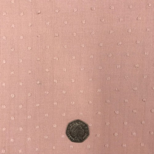 Cotton- embroidery pale pink