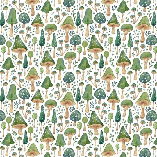 In The forest - mushrooms white 102