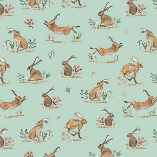 In The forest - hares aqua 106