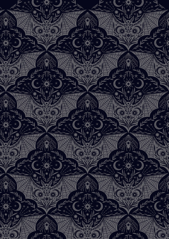 Cast a Spell Grey Floral Bats A720.3