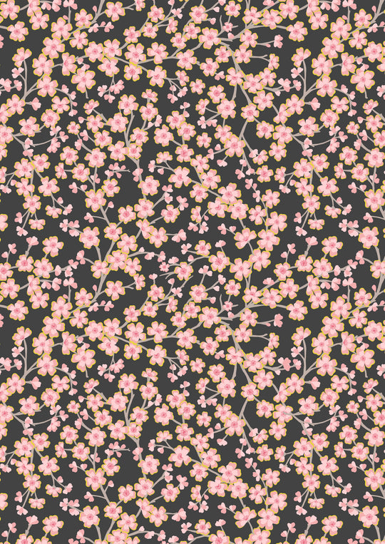 Sakura 923C cherry blossom on black