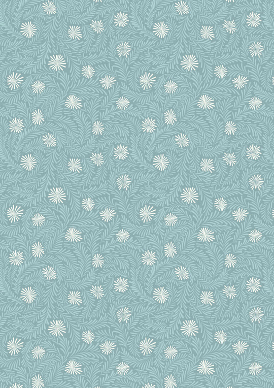 A Winter's Moon - frosty ice on light iced aqua with pearl