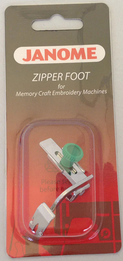 Janome Zipper Foot for Memory Craft Embroidery machines