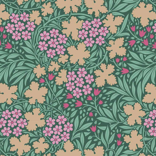 Tilda - Hibernation -  Autumn Bloom - Sage - 100% Cotton fabric
