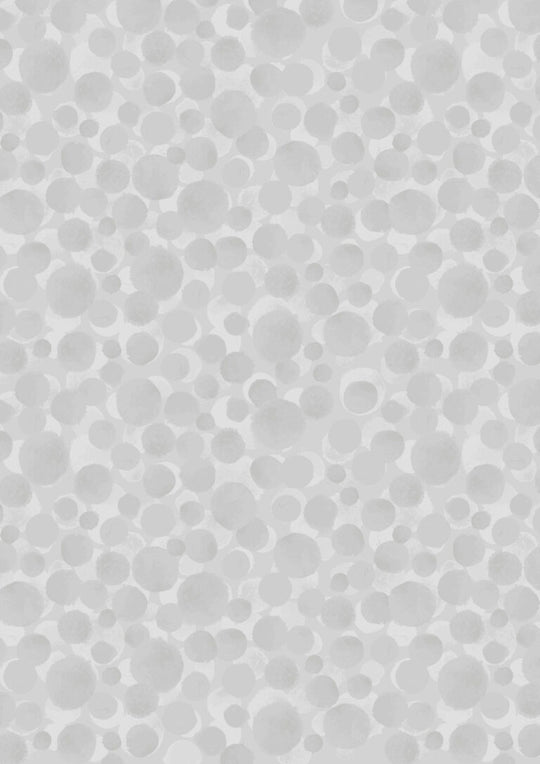 Bumbleberries flannel light grey
