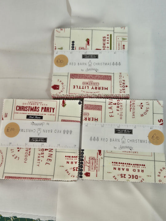 Red Barn Christmas Charm Pack by Moda