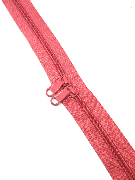 YKK Nylon No.5 Zip Chain - Coral - Colour No 338