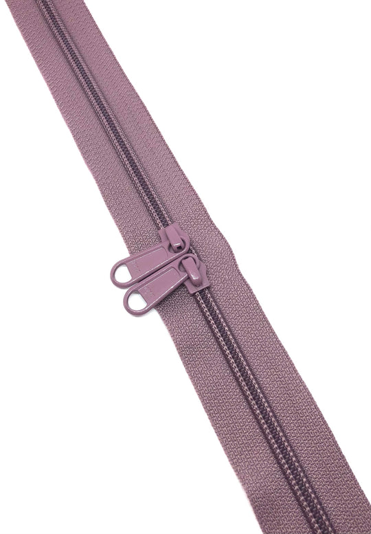 YKK Nylon No.5 Zip Chain - Dusky Lilac - Colour No 206