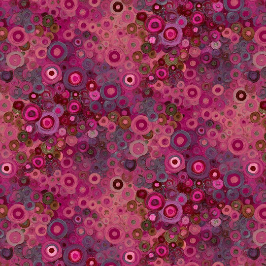 Fleur -Circles Geo - pomegranite