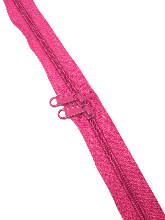 YKK Nylon No.5 Zip Chain -  Fuschia- Colour No 354