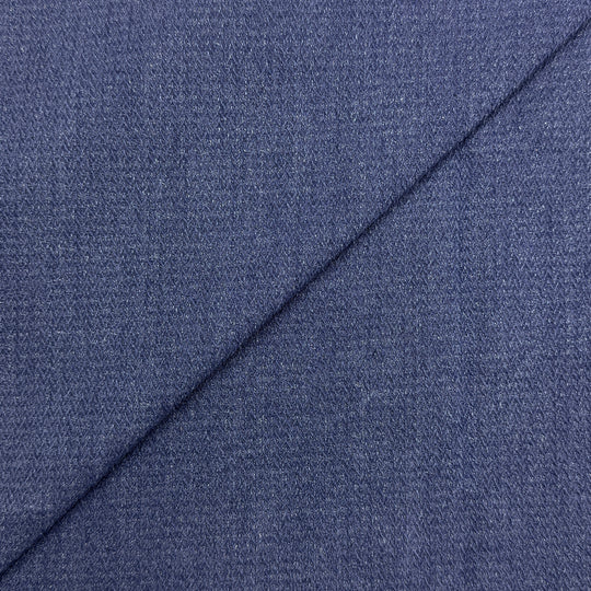 Jacquard Denim Herringbone Indigo