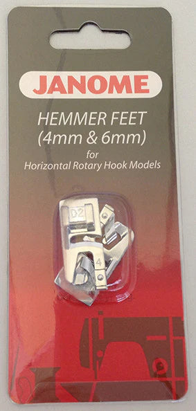 Janome Hemmer Feet (4mm and 6mm)