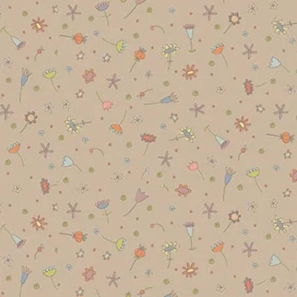 Simply Be - Anni Downs taupe scattered flowers