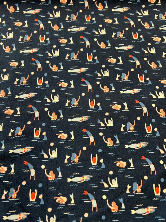 Mermaids on navy