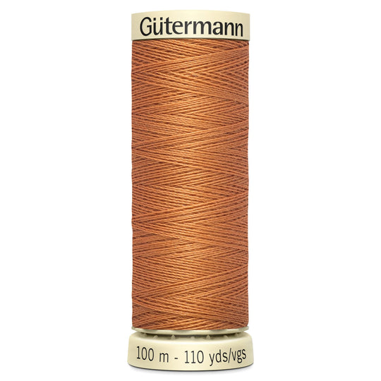 Gutermann Sew All Thread Polyester - 100m/110 yards - 612 Copper