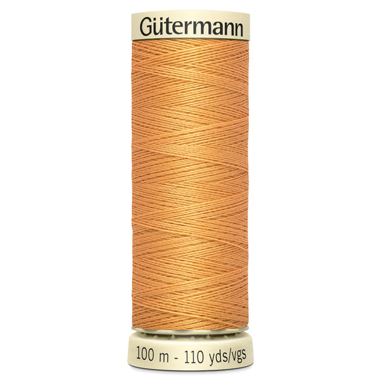 Gutermann Sew All Polyester Sewing Thread - 100m/110 yards - 300 Light Orange