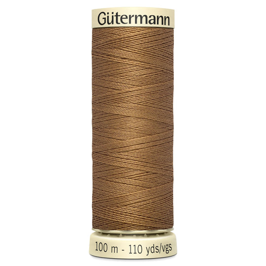 Gutermann Sew All Polyester Sewing Thread - 100m/110 yards - 887 Light Brown