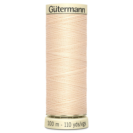 Gutermann Sew All Polyester Sewing Thread - 100m/110 yards - 5 Light Peach