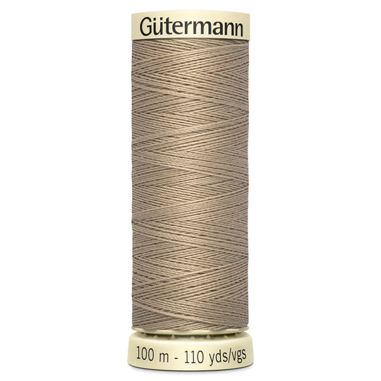 Gutermann Sew All Polyester Sewing Thread - 100m/110 yards - 464 Beige