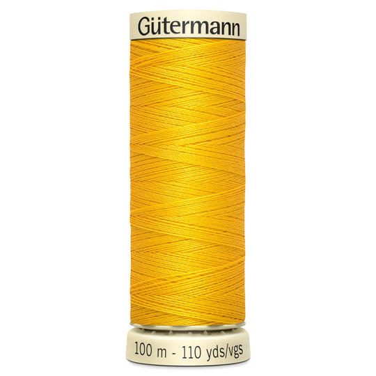 Gutermann Sew All Polyester Sewing Thread - 100m/110 yards - 106 Yellow