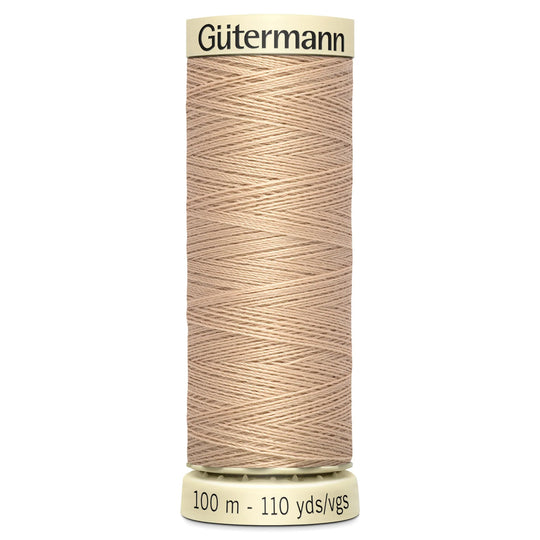 Gutermann Sew All Polyester Sewing Thread - 100m/110 yards - 170 Ivory
