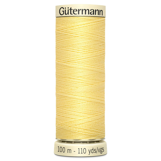 Gutermann Sew All Polyester Sewing Thread - 100m/110 yards - 578 Yellow