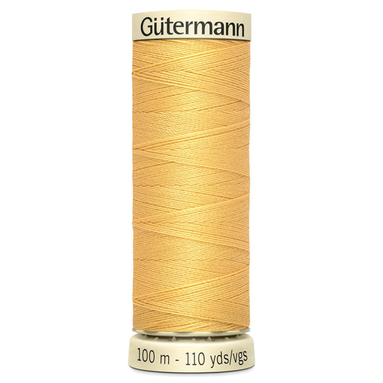 Gutermann Sew All Polyester Sewing Thread - 100m/110 yards - 415n Gold