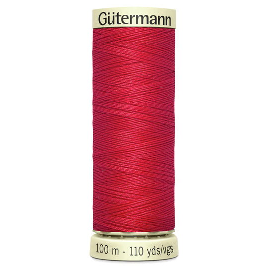 Gutermann Sew All Polyester Sewing Thread - 100m/110 yards - 156 - Red