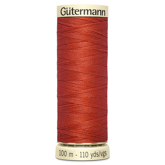 Gutermann Sew All Polyester Sewing Thread - 100m/110 yards - 589 - Orange