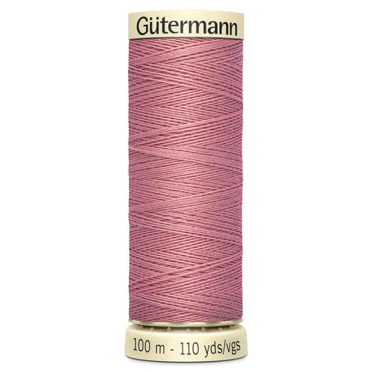 Gutermann Sew All Polyester Sewing Thread - 100m/110 yards - 473 - Dusky Pink