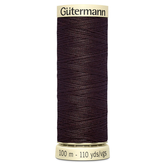 Gutermann Sew All Polyester Sewing Thread - 100m/110 yards - 23 - Dark Brown