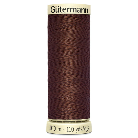 Gutermann Sew All Polyester Sewing Thread - 100m/110 yards - 230 - Mid Brown