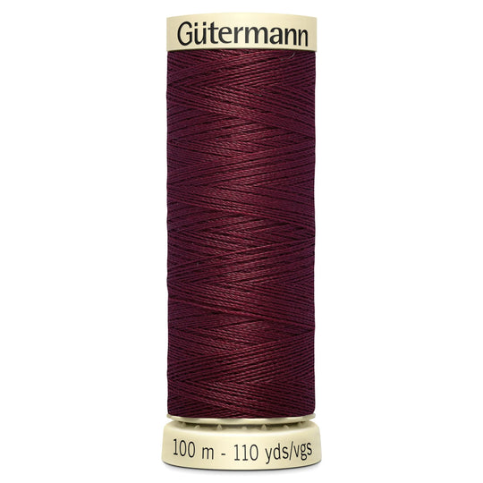 Gutermann Sew All Polyester Sewing Thread - 100m/110 yards - 369 - Wine