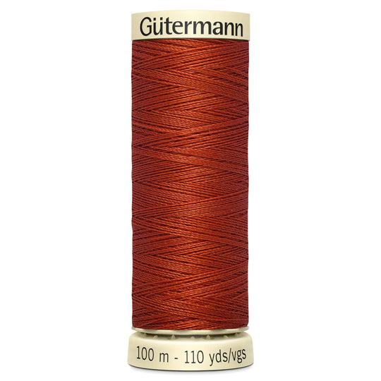 Gutermann Sew All Polyester Sewing Thread - 100m/110 yards - 837 - Rust