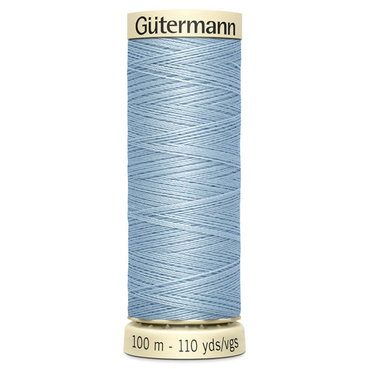 Gutermann Sew All Polyester Sewing Thread - 100m/110 yards - 75 - Pale Blue