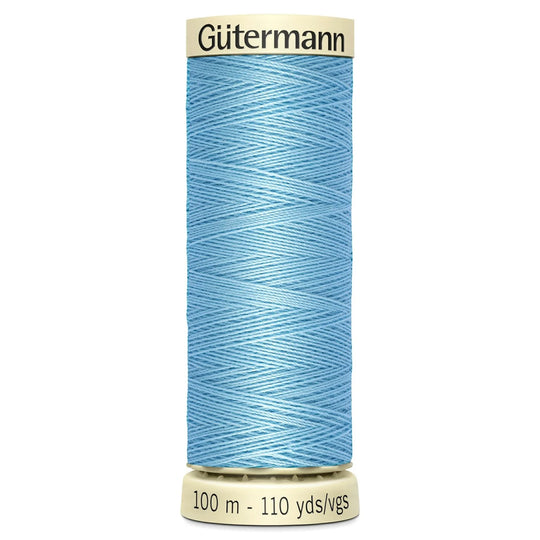 Gutermann Sew All Polyester Sewing Thread - 100m/110 yards - 196 - pale Blue